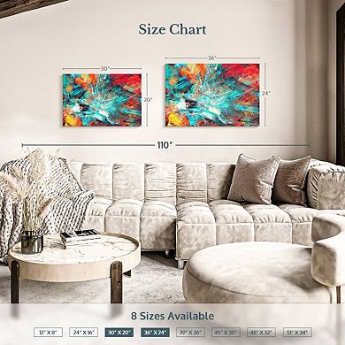 Vibrant Splash Abstract Wall Art