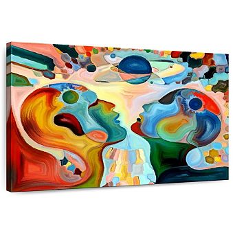 Man And Woman Abstract Wall Art