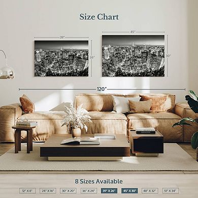 Manhattan In Monochrome Wall Art