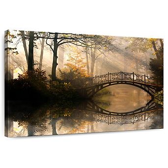 Misty Park Bridge Wall Art