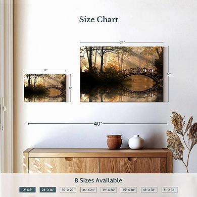 Misty Park Bridge Wall Art