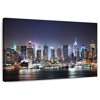 New York City Night Lights Wall Art