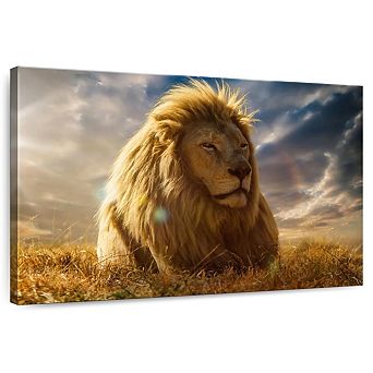 Safari Lion Glory Wall Art