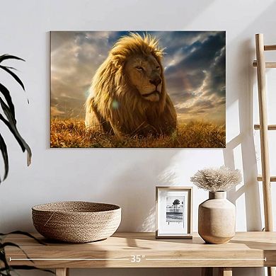 Safari Lion Glory Wall Art