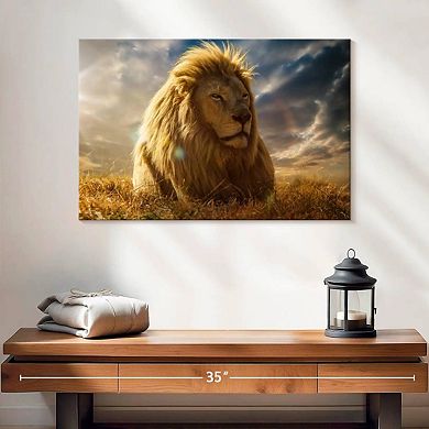 Safari Lion Glory Wall Art