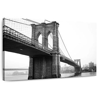 Monochromatic Brooklyn Bridge Wall Art