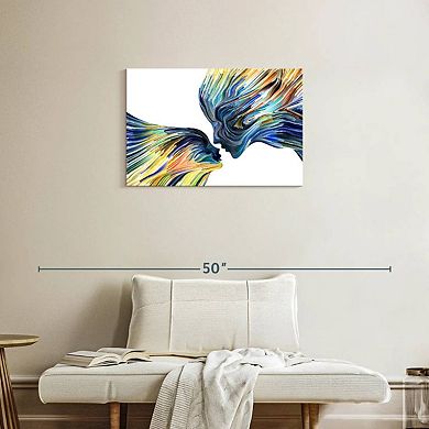 Mother And Daughter Silhouette II Wall Art