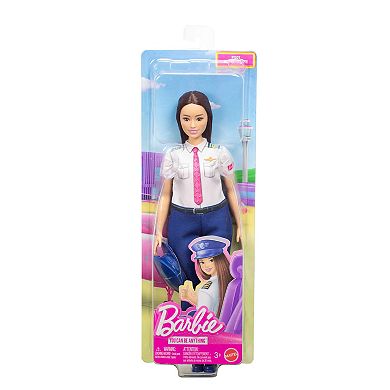 Barbie Careers Pilot Doll & Accessory Fashion Doll with Removable Uniform & Hat