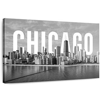 Monochromatic Chicago Wall Art