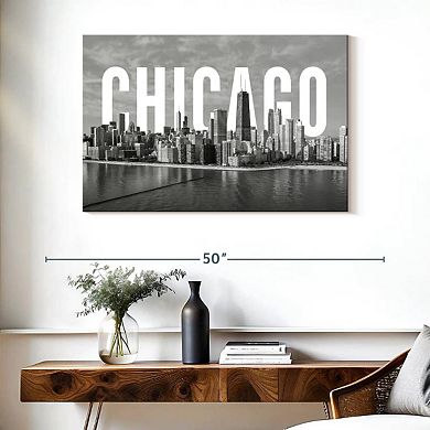 Monochromatic Chicago Wall Art