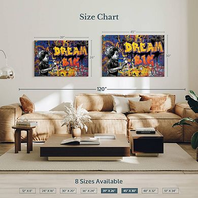 Dreams And Ambitions Typography Wall Art