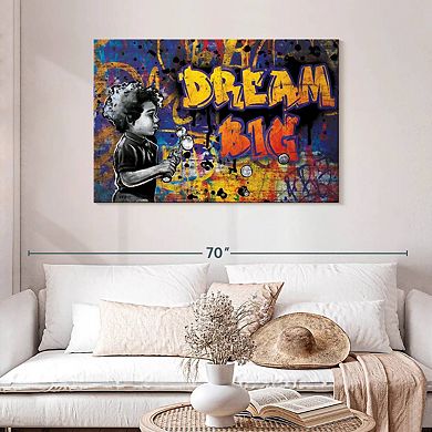 Dreams And Ambitions Typography Wall Art