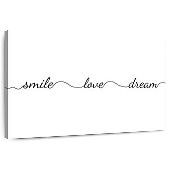 Smile Love Dream Wall Art