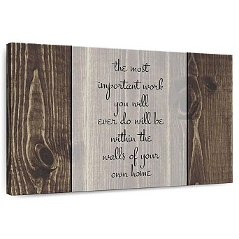 Most Important Work Typography Wall Art