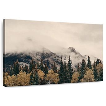 Foggy Banff National Park Wall Art