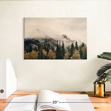 Foggy Banff National Park Wall Art