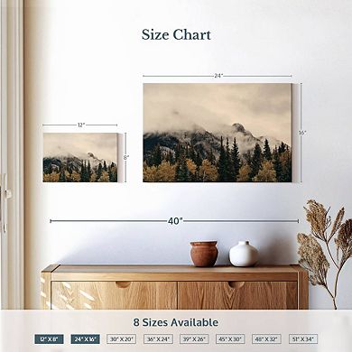 Foggy Banff National Park Wall Art