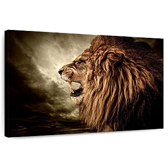 Fierce Lion Growl Wall Art