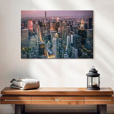 NY Cityscape Lights Wall Art