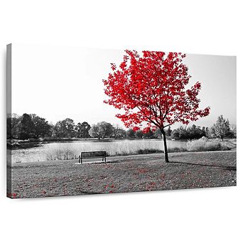 Red Tree Pop Wall Art