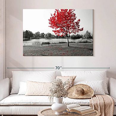 Red Tree Pop Wall Art