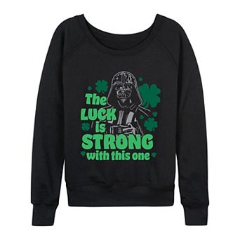 Women's Star Wars Darth Vader St. Patrick's French Terry Long Sleeve Tee