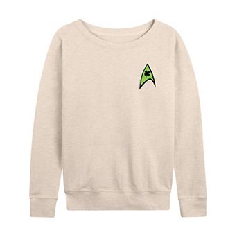 Women's Star Trek Starfleet Clover Logo French Terry Long Sleeve Tee
