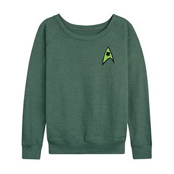 Women's Star Trek Starfleet Clover Logo French Terry Long Sleeve Tee