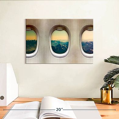 Old Airplane Windows Wall Art