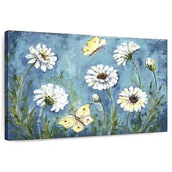 Daisies And Butterfly Meadow Wall Art