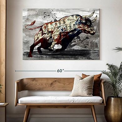 Dollar Bull Power Wall Art