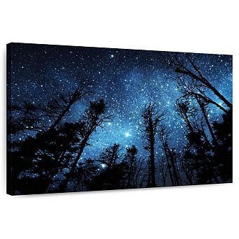 Forest Night Sky Wall Art