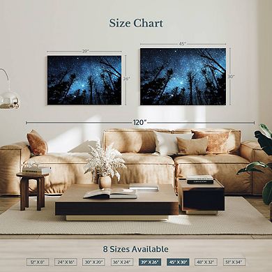 Forest Night Sky Wall Art