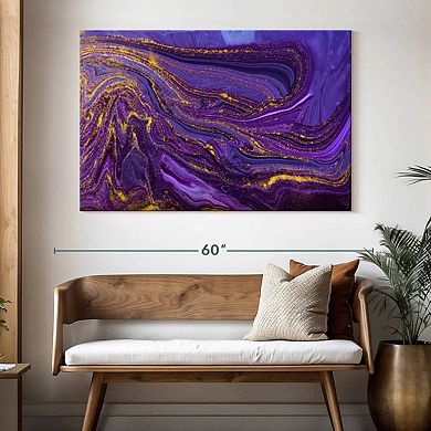 Purple Abstract Wall Art
