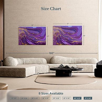 Purple Abstract Wall Art