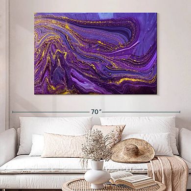 Purple Abstract Wall Art