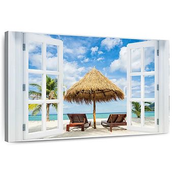 Window To Paradise Beach Wall Art