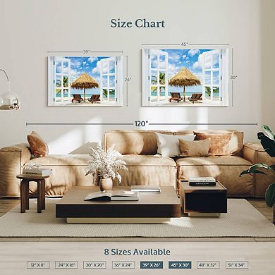 Window To Paradise Beach Wall Art