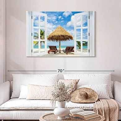Window To Paradise Beach Wall Art