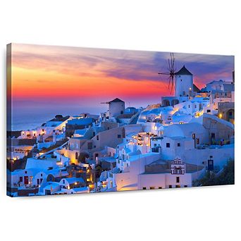 Santorini Lights Wall Art