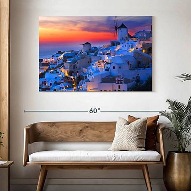 Santorini Lights Wall Art