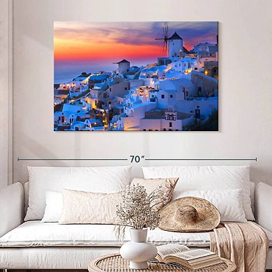 Santorini Lights Wall Art