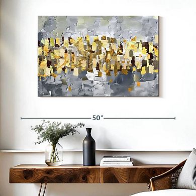 Gold And Silver Abstract Wall Art