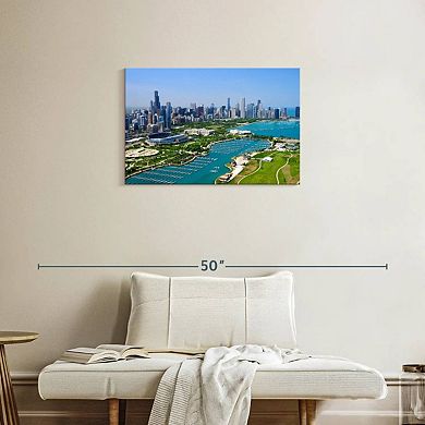Downtown Chicago And Lake Michigan Wall Art