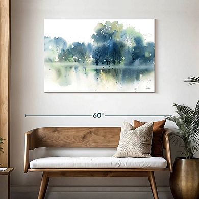 Blue Pond Reflections Wall Art