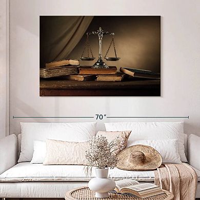 Silver Scales Of Justice Wall Art