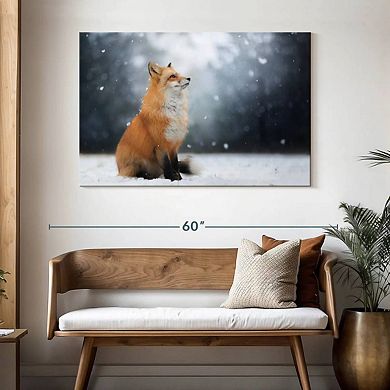 Dreamy Winter Fox Wall Art
