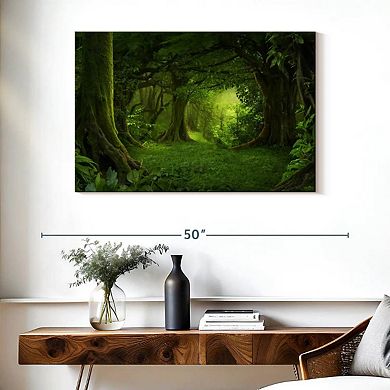 Mossy Green Forest Wall Art
