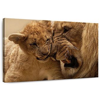 Bonding Lions Wall Art
