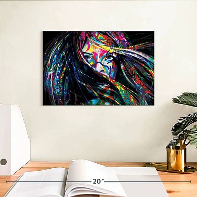 Female Edgy Female Portrait Wall Art